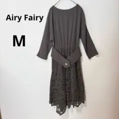 Airy Fairyエアリーフェアリー M ベルト付き レース切り替えワンピースのサムネイル