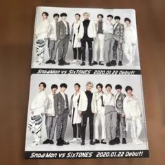 SnowMan vs SixTONES クリアファイル 2枚セット