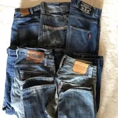 メンズ デニムまとめ売りEDWIN、Levi'sなど