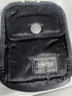 PORTER ブラックナイロンポーチ