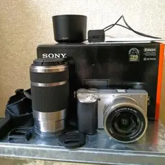 SONY α6400 ダブルズームレンズキット ブラック + おまけレザーケース