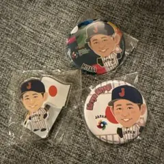 侍ジャパン　WBC 13 宮城大弥　選手　缶バッジ
