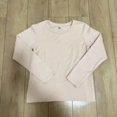【UNIQLO】スムースストレッチコットンクルーネック　ピンク