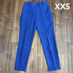 PLST プラステ XXS 青 リネンブレンドスティックパンツ スラックス