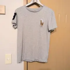 ポロ　ラルフローレン　グレー Tシャツ ポロ馬刺繍