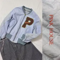 希少アーカイブ ❤︎PINK HOUSE❤︎ロゴワッペン 中綿 ブルゾン ジャケット