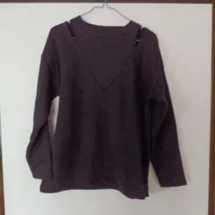 AZUL BY MOUSSY カットアウト ニット