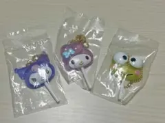 マイメロ クロミ けろけろけろっぴ カラフルキャンディチャーム 3個セット