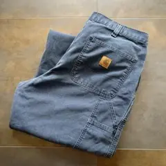 36×34　carhartt カーハート　ペインターパンツ　ネイビー　ダック生地