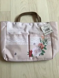 バッグインバッグ☆インナーバッグ☆ローズ☆パールピンク☆ガーデンローズ☆薔薇