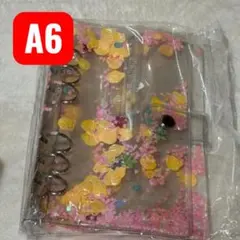 シャカシャカ A6 クリアバインダー 6穴 送料無料　即購入可能　シール帳