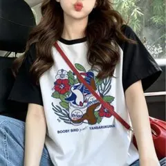 Orion 半袖Tシャツ ブラック×ホワイト Lサイズ
