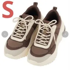 しまむら choco レディース スニーカー ブラウン Sサイズ 新品未使用品のサムネイル