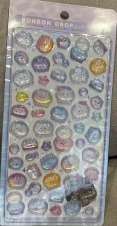 【正規品】ボンボンドロップシール　BONBON DROP 立体シール クラゲ