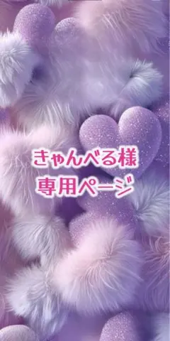 きゃんべる様専用ページ