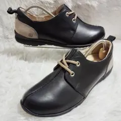 REGAL WALKER レザースニーカー 黒 3E/24㎝ 未使用級