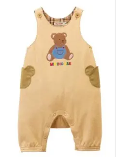 【新品未使用】ミキハウス　オーバーオール70-80cm