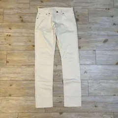 グローバルワーク　ストレッチスリムパンツ　サイズS オフホワイトのサムネイル
