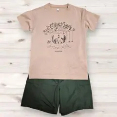 美品モンベル ウイックロンTシャツ ＆ ユニクロ ショートパンツ セット 130