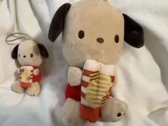 【2点セット】スシロー　はぴだんぶい　コラボ　ぬいぐるみ　ポチャッコ