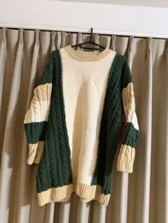 RODEO CROWNS ケーブルニットセーター