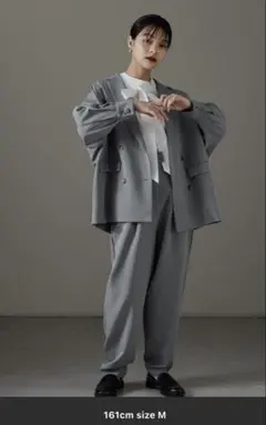 新品☆lig. cocoon pants コクーンパンツ グレー Mサイズ - メルカリ
