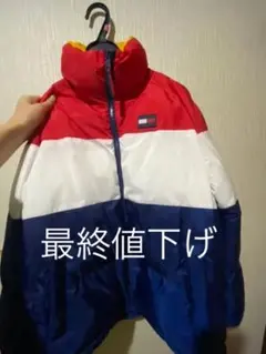 tommy ダウン　tommy hilfiger ダウンジャケット　トリコロール
