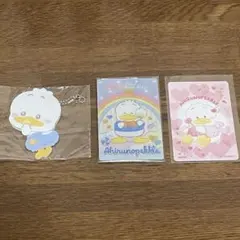 あひるのペックルキーホルダー&カードセット
