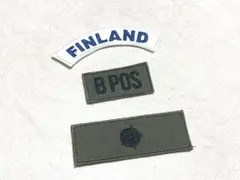 【フィンランド軍】M05迷彩服用階級章ワッペンセット(現用BDU部隊章パッチ)