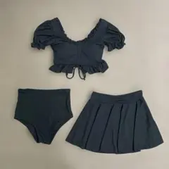 [Winsuteki]2WAYレディース水着 ビキニ ブラ スカート パンツ3点