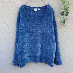 GAP【ギャップ】XS♡長袖ニット ゆったり シンプル ネイビー系