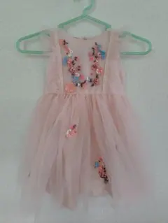 Next　ベビー花柄刺繍チュールドレス　86cm