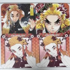 鬼滅の刃★ジャンプショップ限定★原作アートコースター★煉獄杏寿郎4枚セット★