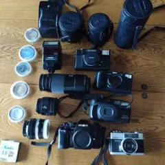 フィルムカメラ 本体 レンズ ストロボ まとめ売りのサムネイル