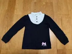 黒長袖カットソー