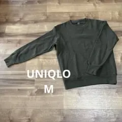 UNIQLO Mサイズ オリーブグリーン クルーネックスウェット