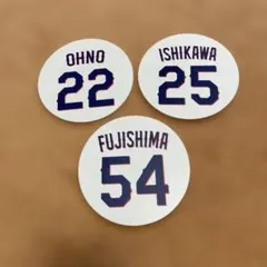中日ドラゴンズ ファミリーシリーズ記念コースター 中西 高橋 金丸