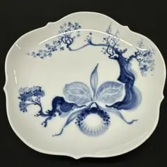 希少【Meissen】ブルーオーキッド 大型蓋物/オブジェ 約3.5L 1級品