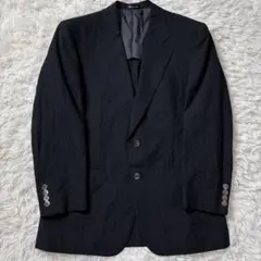 Aquascutum テーラードジャケット ウール シルク モヘヤ ブラックのサムネイル