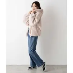 WEGO ピンク ファーコート サイズF