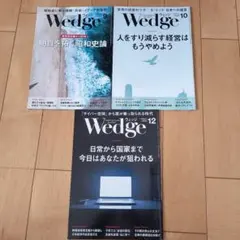Wedge 9月・10月・12月号 セット　2021