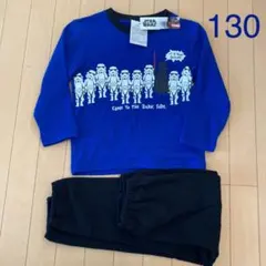 新品　スターウォーズ　ダースベイダー　パジャマ　130長袖上下　男の子　裏起毛
