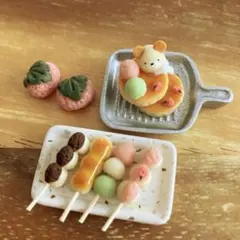 ミニチュアフード　パン　ケーキ　①