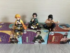 鬼滅の刃 プレミアムちょこのせフィギュア 3体セット 炭治郎 善逸 伊之助