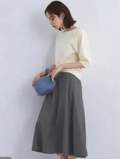 green label relaxing 千鳥フレア スカート