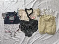 ベビー服　夏服　ベビー　赤ちゃん　0歳　1歳 半袖 ロンパース　 女の子 70