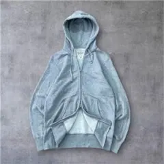00s old uniqlo zip up hoodie gray y2k