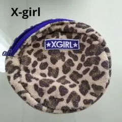 X-girl♡ミニポーチ ヒョウ柄ポーチ　小物入れ　コスメポーチ　収納　ポーチ