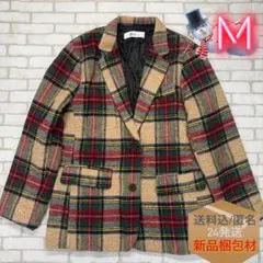 DHOLIC クリスマスカラー？厚手冬テーラードジャケット 中綿キルトブレザー