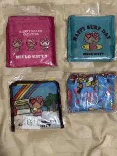 沖縄限定　日焼けキティ　エコバッグ4点セット